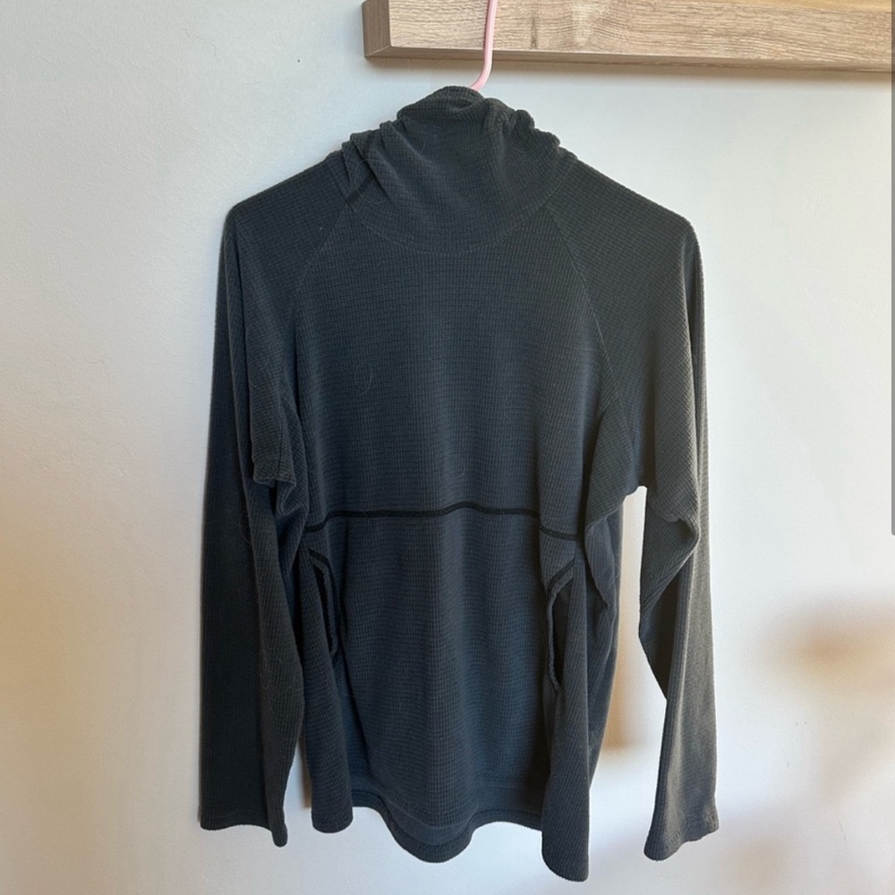 Melanzana black microgrid hoodie